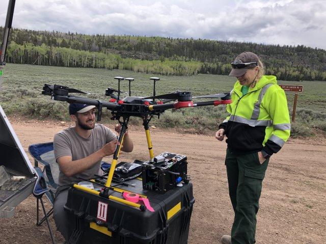 Drone collecting environmental data thumbnail
